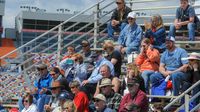 A great crowd was on hand for Friday's first All-Star Stunt Dog show at the Pennzoil AutoFair. Shows continue throughout the day Friday and Saturday.