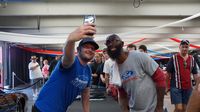 Kye Kelley, star of Velocity TV's hit show "Street Outlaws: New Orleans" poses for photos with fans during a busy Saturday at the Pennzoil AutoFair presented by Advance Auto Parts.