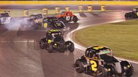 Scott Whitaker and Daniel Wilk were among the feature winners in Round 5 of the Bojangles' Summer Shootout Series, which was highlighted by a gigantic Fourth of July fireworks extravaganza.