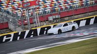 Brian Scott crosses the start/finish line during a Goodyear tire test on Wednesday, March 9, ahead of the 10 Days of NASCAR Thunder at Charlotte Motor Speedway in May.