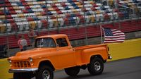 Hundreds of hot rods took to the track for the annual Saturday night cruise under the lights during the second day of the Goodguys Southeastern Nationals at Charlotte Motor Speedway.