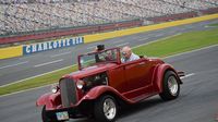 Hundreds of hot rods took to the track for the annual Saturday night cruise under the lights during the second day of the Goodguys Southeastern Nationals at Charlotte Motor Speedway.