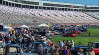 Beautiful cars and beautiful weather during Friday's action at the Pennzoil AutoFair at Charlotte Motor Speedway.