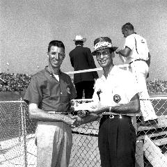 Glen Wood (left) - National 400 - 1962 - CMS Archives