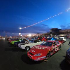 A car show at Charlotte Motor Speedway without a race car just wouldn't seem right. Thankfully, this one showed up during the inaugural Cars and Coffee Concord at Charlotte Motor Speedway.