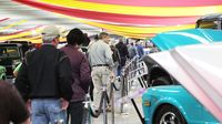 Fans flock to the Showcase Pavilion for an up-close look at some of the best of the best at the Pennzoil AutoFair presented by Advanced Auto Parts at Charlotte Motor Speedway.
