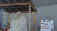 Check out Big Nativity’s Holy Family statue in the Bethlehem village. Check out this and more sculptures at: http://www.bignativity.com/