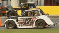 Ira Laughy waits to take the track during opening night of the Bojangles' Summer Shootout at Charlotte Motor Speedway.