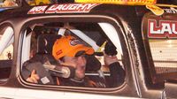 Ira Laughy was all smiles during opening night of the Bojangles' Summer Shootout at Charlotte Motor Speedway.