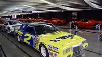 Dale Earnhardt's No. 2 Wrangler car on display in the Nationwide Showcase Pavilion during opening day at the Charlotte AutoFair.