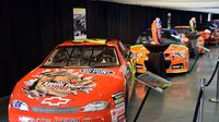 The infamous T-Rex car is among the collection of Jeff Gordon's race cars and personal cars on display in the Nationwide Showcase Pavilion during opening day at the Charlotte AutoFair.
