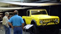 Visitors check out one of several Ford Broncos on displays in the Nationwide Showcase Pavilion during opening day at the Charlotte AutoFair.