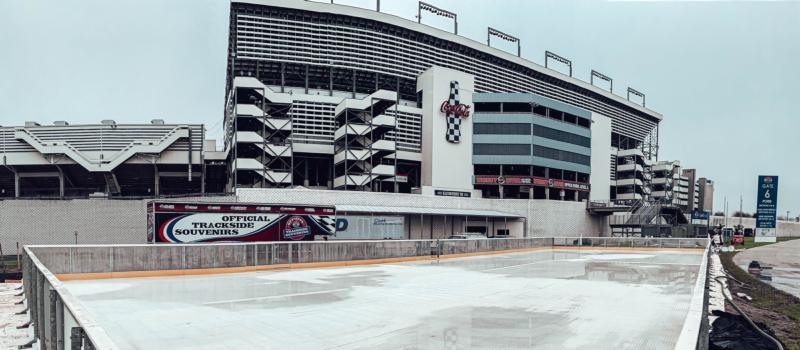 New for 2020, Speedway Christmas presented by Count On Me NC will include a 5,400-square-foot ice rink, located near Gate 6 and the Fan Zone outside of the track.