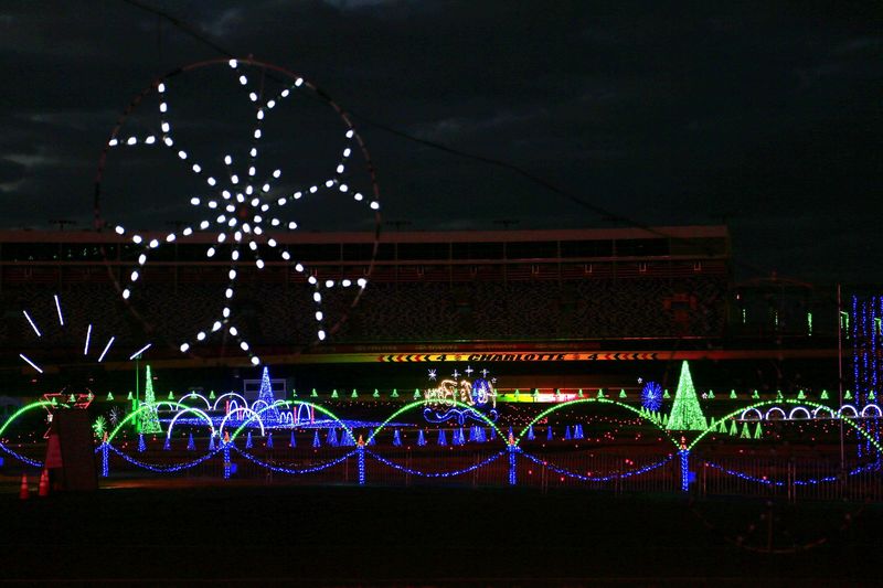Unmatched, family-friendly entertainment awaits guests visiting the Speedway Christmas drive-through light show this week at Charlotte Motor Speedway.