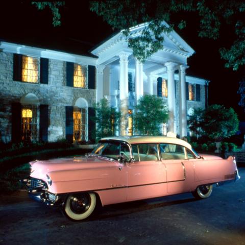 elvis pink cadillac