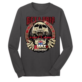 zMAX GET A GRIP L/S TEE Ash