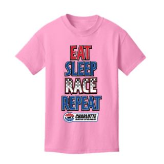 CMS  EAT SLEEP RACE TEE Pink