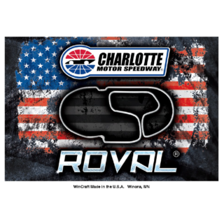 CMS DISTRESSED FLAG ROVAL MAGNET