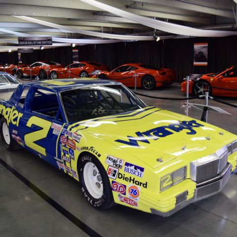 Historic NASCAR machines which have visited AutoFair in the past include the No. 2 Wrangler Pontiac driven by Dale Earnhardt in 1981.