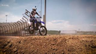 Scott Riggs tests the new MXGP track at the Dirt Track